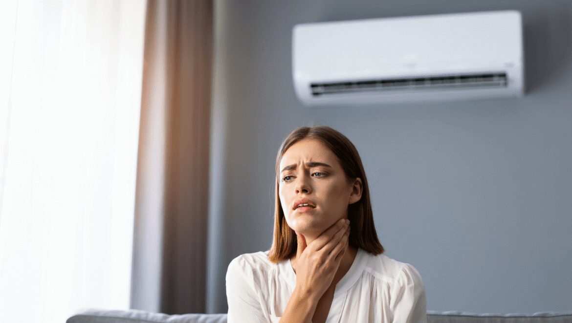 
            Climatisation et mal de gorge : pourquoi la clim irrite la gorge ? comment se protéger ? 
                    
