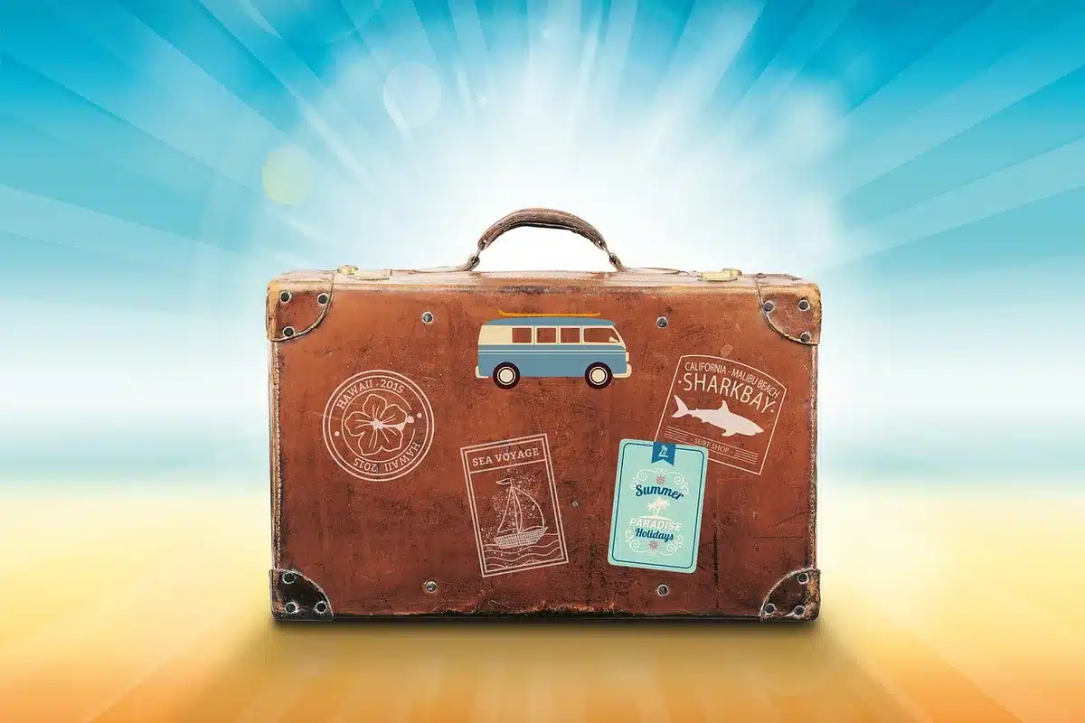 Personne comparant une liste d'options de billet et la franchise bagage
